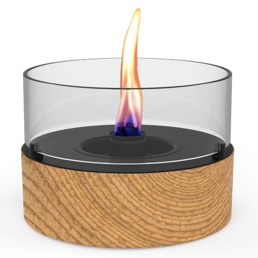 Εικόνα της Επιτραπέζια Εστία Φωτιάς Tenderflame Cafe 18 18x13.7cm 250ml Natural Oak TF-600032