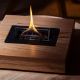 Εικόνα της Επιτραπέζια Εστία Φωτιάς Tenderflame Holly 30x30x11cm 500ml Natural Oak TF-600035