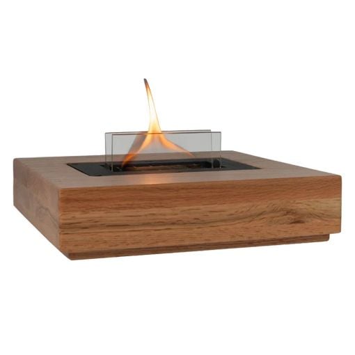 Εικόνα της Επιτραπέζια Εστία Φωτιάς Tenderflame Holly 30x30x11cm 500ml Natural Oak TF-600035