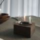 Εικόνα της Επιτραπέζια Εστία Φωτιάς Tenderflame Poppy 14 14x14x14.3cm 300ml Black Oak TF-600027