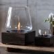 Εικόνα της Επιτραπέζια Εστία Φωτιάς Tenderflame Poppy 14 14x14x14.3cm 300ml Black Oak TF-600027