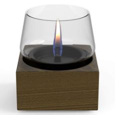 Εικόνα της Επιτραπέζια Εστία Φωτιάς Tenderflame Poppy 14 14x14x14.3cm 300ml Black Oak TF-600027