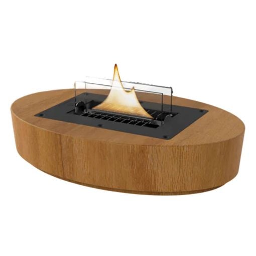 Εικόνα της Επιτραπέζια Εστία Φωτιάς Tenderflame Carnation 33x22x11cm 500ml Natural Oak TF-600038