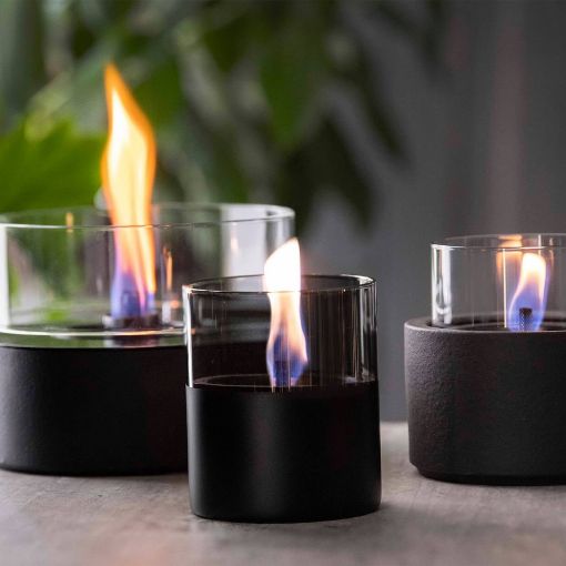 Εικόνα της Επιτραπέζια Εστία Φωτιάς Tenderflame Lotus 12 13x17.5cm 300ml Black TF-0440001