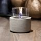 Εικόνα της Επιτραπέζια Εστία Φωτιάς Tenderflame Lotus 12 13x17.5cm 300ml Concrete TF-300082