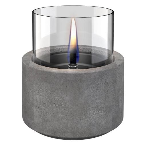 Εικόνα της Επιτραπέζια Εστία Φωτιάς Tenderflame Lotus 12 13x17.5cm 300ml Concrete TF-300082