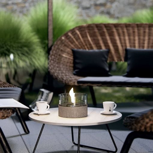 Εικόνα της Επιτραπέζια Εστία Φωτιάς Tenderflame Cafe 18 18.3x13.6cm 250ml Concrete TF-200009