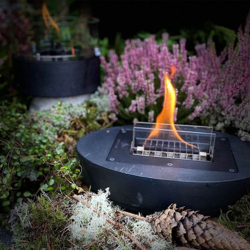 Εικόνα της Επιτραπέζια Εστία Φωτιάς Tenderflame Carnation 32x22x7cm 500ml Black TF-0609002