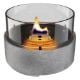 Εικόνα της Επιτραπέζια Εστία Φωτιάς Tenderflame Café 18 Lava 18.2x13.5cm 250ml Grey TF-0410010