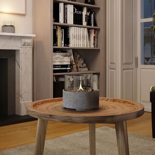Εικόνα της Επιτραπέζια Εστία Φωτιάς Tenderflame Café 14 Lava 14.2x13.5cm 250ml Grey TF-0410013