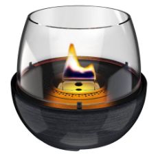 Εικόνα της Επιτραπέζια Εστία Φωτιάς Tenderflame Tulip 18 Reactive Glaze 19.3x18cm 250ml Black TF-600288