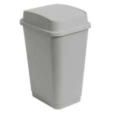 Εικόνα της Κάδος Απορριμμάτων Estia Homely Fliptop 2 50lt Γκρι 02-49238