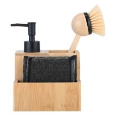Εικόνα της Σετ Αντλία Σαπουνιού Estia Bamboo Essentials με Σφουγγάρια και Βούρτσα 02-31947