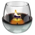 Εικόνα της Επιτραπέζια Εστία Φωτιάς Tenderflame Tulip 18 Reactive Glaze 19.3x18cm 250ml Green TF-0410005