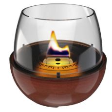 Εικόνα της Επιτραπέζια Εστία Φωτιάς Tenderflame Tulip 18 Reactive Glaze 19.3x18cm 250ml Amber TF-600290
