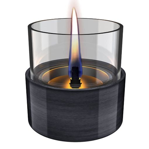 Εικόνα της Επιτραπέζια Εστία Φωτιάς Tenderflame Aster 10 Reactive Glaze 9.8x9.7cm 200ml Black TF-600274