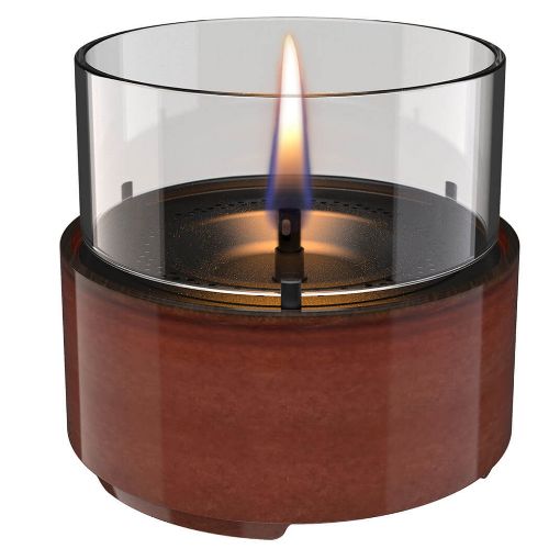 Εικόνα της Επιτραπέζια Εστία Φωτιάς Tenderflame Cafe 14 Reactive Glaze 14.2x13.5cm 250ml Amber TF-600279