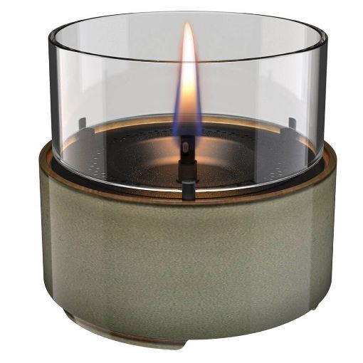 Εικόνα της Επιτραπέζια Εστία Φωτιάς Tenderflame Cafe 14 Reactive Glaze 14.2x13.5cm 250ml Green TF-600280