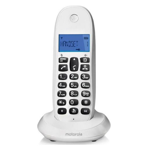 Εικόνα της Ασύρματο Τηλέφωνο Motorola C1001CB GR White