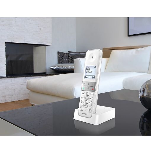Εικόνα της Ασύρματο Τηλέφωνο Philips GR White D4701W/GRS