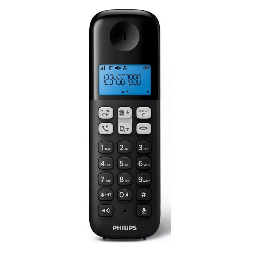 Εικόνα της Ασύρματο Τηλέφωνο Philips GR Black D1611B/GRS