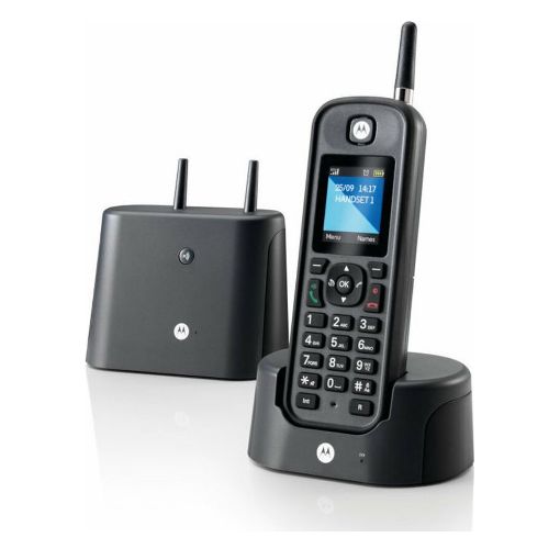 Εικόνα της Ασύρματο Τηλέφωνο Motorola O-201 Αδιάβροχο GR Black