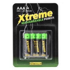 Εικόνα της Επαναφορτιζόμενες Μπαταρίες WS Xtreme Power AAA HR03 1.2V 4τμχ