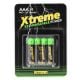 Εικόνα της Επαναφορτιζόμενες Μπαταρίες WS Xtreme Power AAA HR03 1.2V 4τμχ