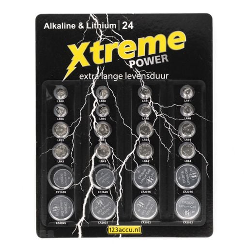 Εικόνα της Σετ Μπαταριών Ρολογιού WS Xtreme Power Αλκαλικές & Λιθίου 24τμχ
