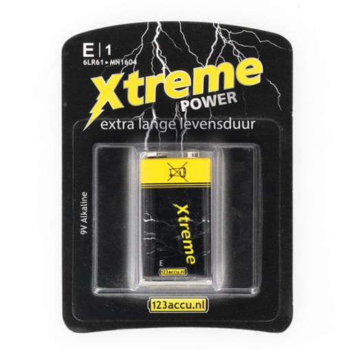 Εικόνα της Αλκαλική Μπαταρία WS Xtreme Power E-Block 6LR61 9V