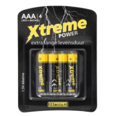 Εικόνα της Αλκαλικές Μπαταρίες WS Xtreme Power AAA LR03 1.5V 4τμχ