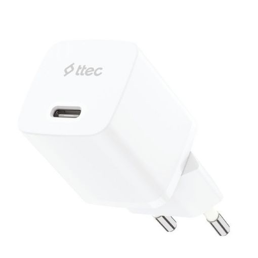 Εικόνα της Φορτιστής TTEC GAN PD USB-C 30W με Καλώδιο USB-C to Lightning 60W 1.5m White 2SCG30LB