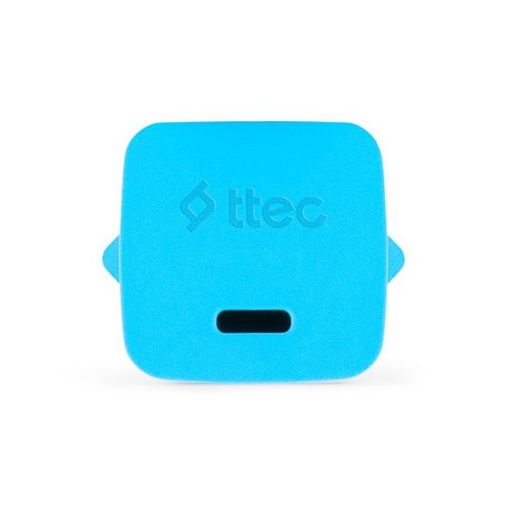 Εικόνα της Φορτιστής TTEC GAN PD USB-C 20W με Καλώδιο Lightning 1.2m Neon Blue 2SCG20LNM