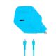 Εικόνα της Φορτιστής TTEC GAN PD USB-C 20W με Καλώδιο Lightning 1.2m Neon Blue 2SCG20LNM