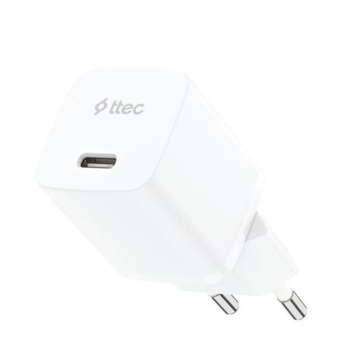 Εικόνα της Φορτιστής TTEC GAN PD USB-C 20W με Καλώδιο USB-C to Lightning 1.5m White 2SCG20LB