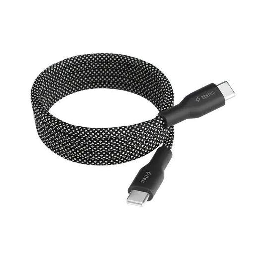 Εικόνα της Καλώδιο TTEC AlumiCable Magnetic USB-C to USB-C 60W 1m Black 2DK61S