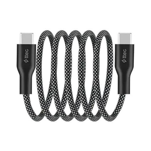 Εικόνα της Καλώδιο TTEC AlumiCable Magnetic USB-C to USB-C 60W 1m Black 2DK61S