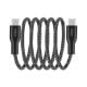 Εικόνα της Καλώδιο TTEC AlumiCable Magnetic USB-C to USB-C 60W 1m Black 2DK61S