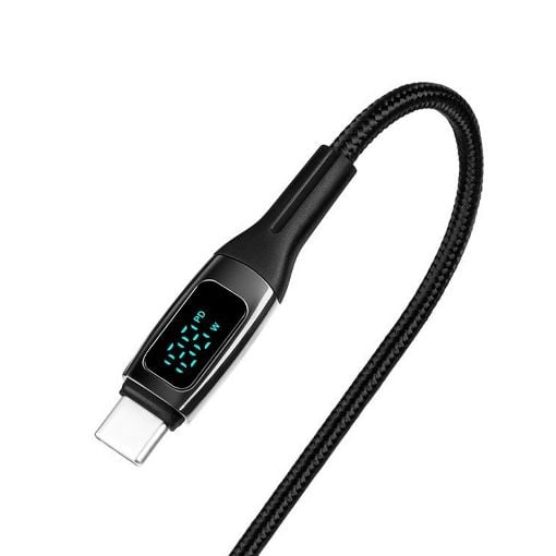 Εικόνα της Καλώδιο TTEC AlumiCable LCD USB-C to USB-C 100W 1.5m Black 2DK57S