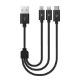 Εικόνα της Καλώδιο TTEC AlumiCable Mini Trio USB-A Male to USB-C & Lightning & Micro USB 30cm 2DK31