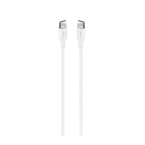 Εικόνα της Καλώδιο TTEC USB-C to USB-C 100W 1.5m White 2DK49B