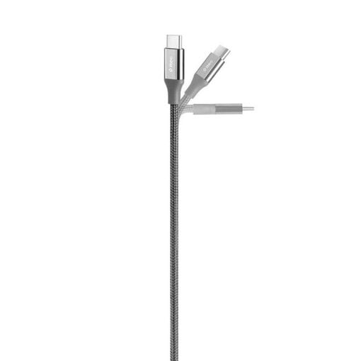 Εικόνα της Καλώδιο TTEC AlumiCable USB-C to USB-C 65W 2m Space Grey 2DK51UG