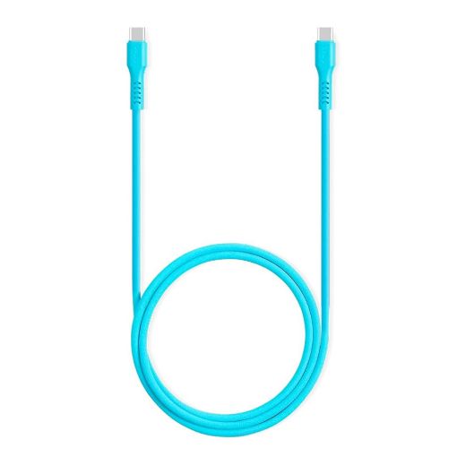 Εικόνα της Καλώδιο TTEC AlumiCable USB-C to USB-C 60W 1.2m Neon Blue 2DK59NM
