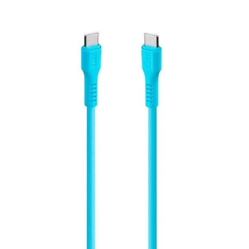 Εικόνα της Καλώδιο TTEC AlumiCable USB-C to USB-C 60W 1.2m Neon Blue 2DK59NM