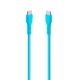 Εικόνα της Καλώδιο TTEC AlumiCable USB-C to USB-C 60W 1.2m Neon Blue 2DK59NM