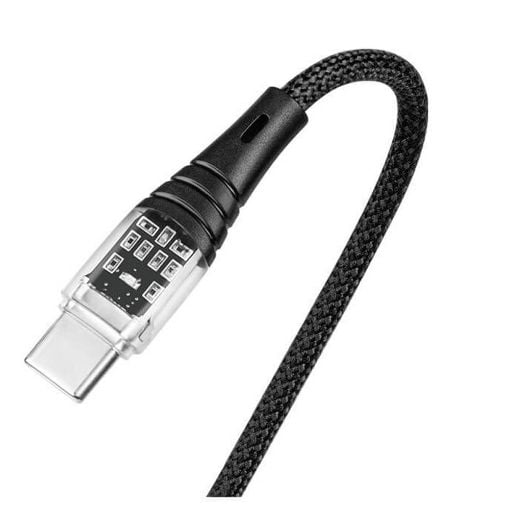 Εικόνα της Καλώδιο TTEC AlumiCable USB-C to USB-C 60W 1.2m Transparent Black 2DK58S