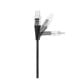 Εικόνα της Καλώδιο TTEC AlumiCable USB-C to USB-C 60W 1.2m Transparent Black 2DK58S