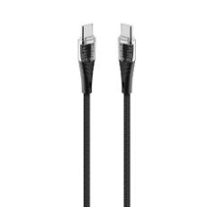 Εικόνα της Καλώδιο TTEC AlumiCable USB-C to USB-C 60W 1.2m Transparent Black 2DK58S