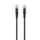 Εικόνα της Καλώδιο TTEC AlumiCable USB-C to USB-C 60W 1.2m Transparent Black 2DK58S