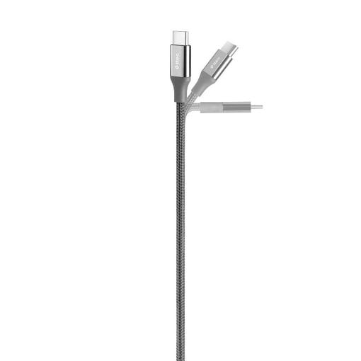 Εικόνα της Καλώδιο TTEC AlumiCable USB-C to USB-C 65W 30cm Space Grey 2DK50UG